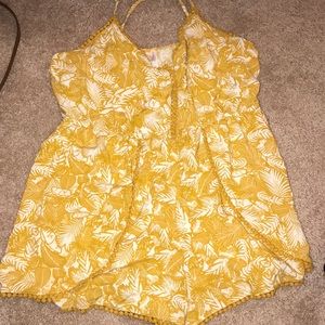 White and yellow romper